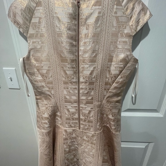 NWT Ted Baker Art Deco Dress Size 3 w/ Garment Bag - Picture 7 of 8